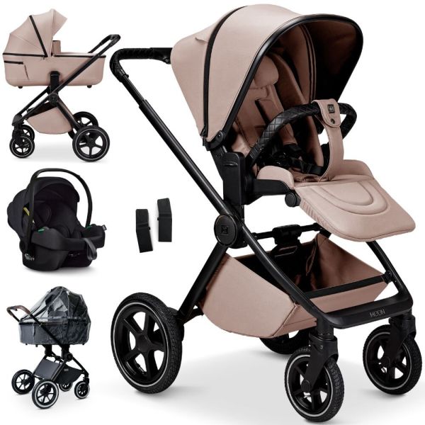 Moon GIO 2.0 - Sand - SET inkl. Sportsitz, Babyschale, Adapter & Träumeland Matratze