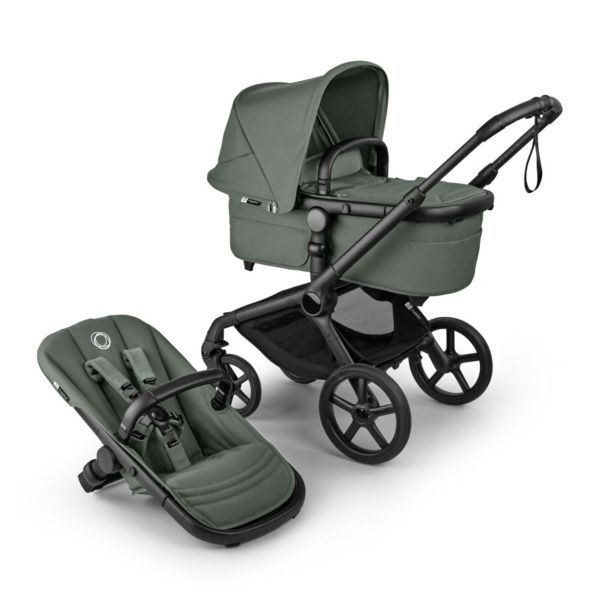 Bugaboo Fox 5 Renew Kinderwagen - Forest Green, Gestell Black inkl. Liegewanne & Sitz