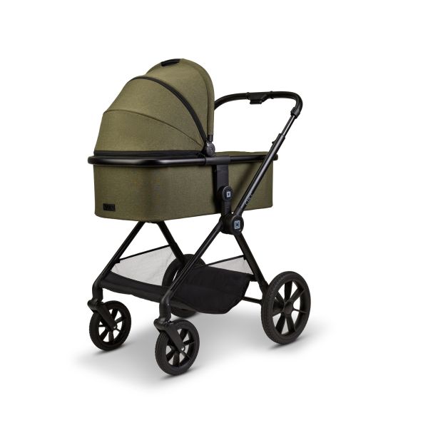 Moon CLICC Kinderwagen - Moss Green Melange - inkl. Sportwagen, Wickeltasche & Zubehör