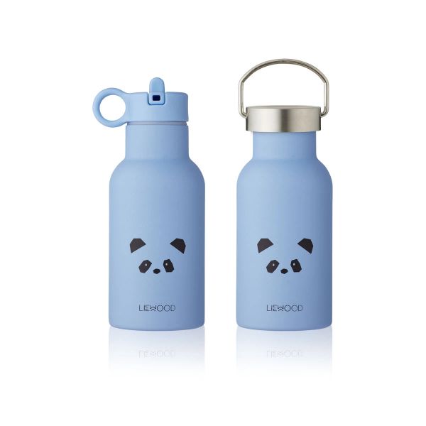 Liewood Anker Water Bottle - Trinkflasche - Panda - Sky Blue - 350 ml