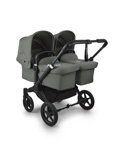 Bugaboo Donkey 5 TWIN - Sonnendach waldgrün, Bezüge waldgrün, Gestell schwarz