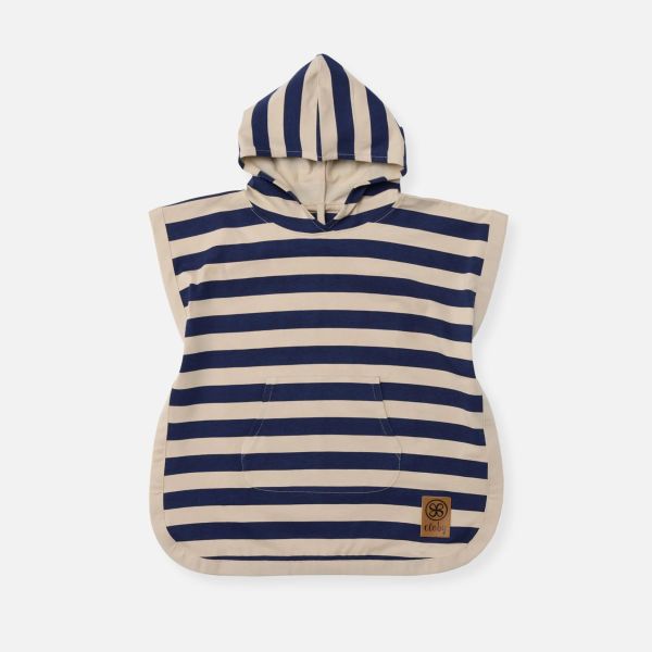 UV-Poncho - Navy/Sandy Stripe