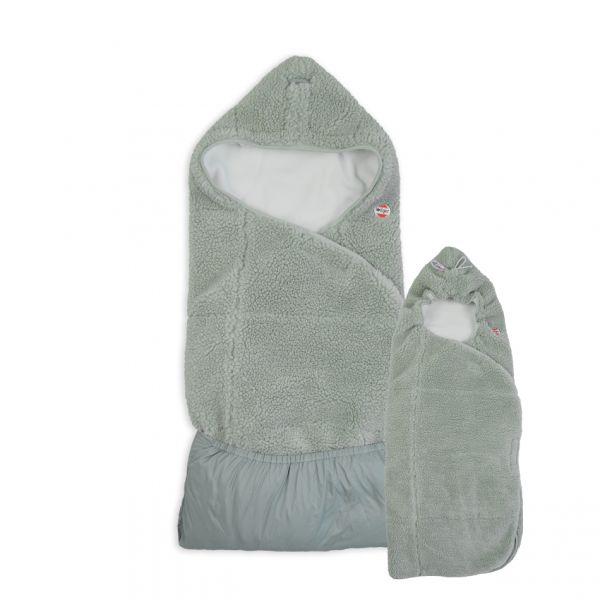 Lodger Einschlagdecke - Mint Teddy